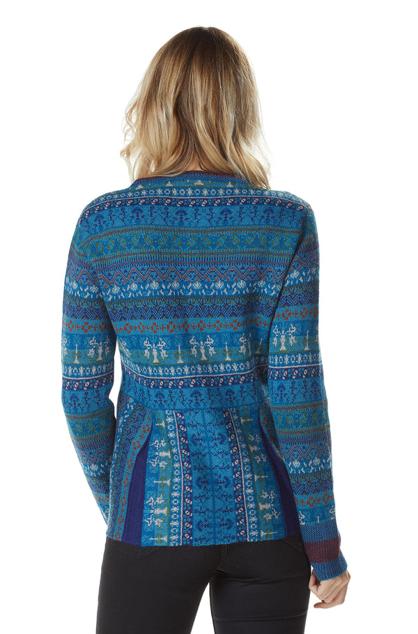 Strickjacke GIA LANG aus reinem Baby Alpaka für Damen