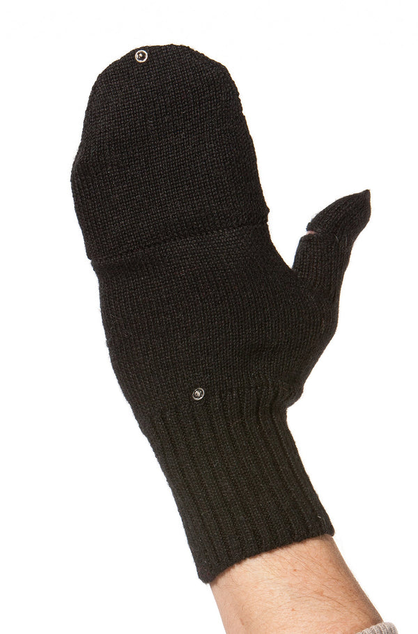 Handschuhe KÄNGURU Alpaka unisex Halbfingerhandschuh mit Klappe