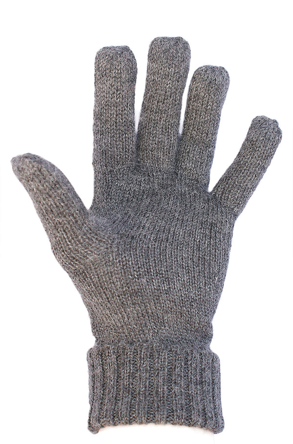 FINGERHANDSCHUH für Herren gefüttert reines Alpaka