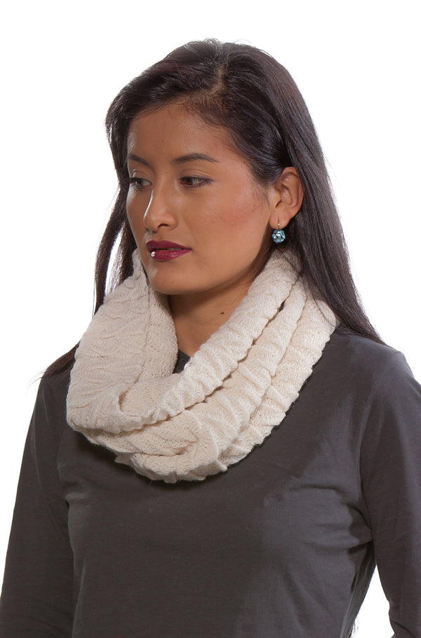 Loop BIESEN Ringschal Alpaka-Wollschal Biesenstrick