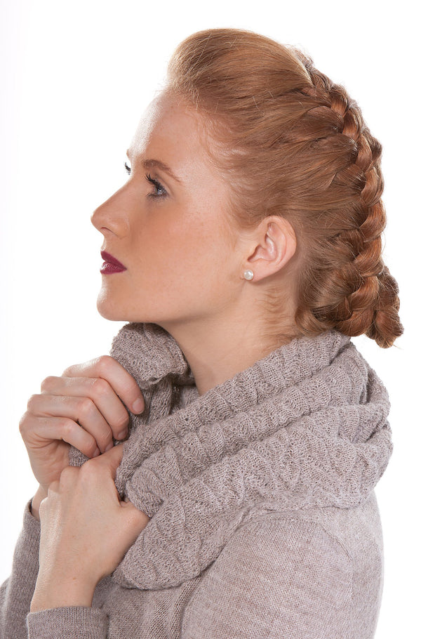 Loop BIESEN Ringschal Alpaka-Wollschal Biesenstrick