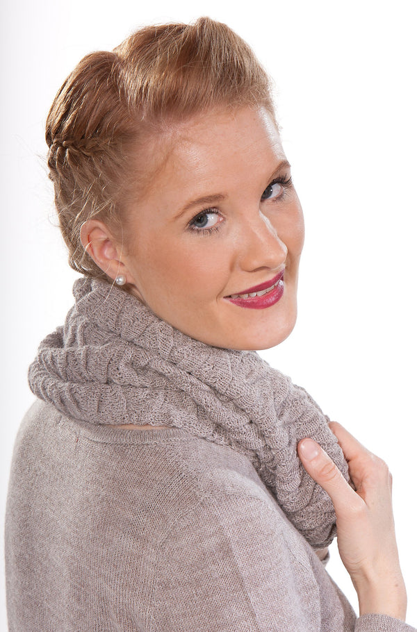 Loop BIESEN Ringschal Alpaka-Wollschal Biesenstrick