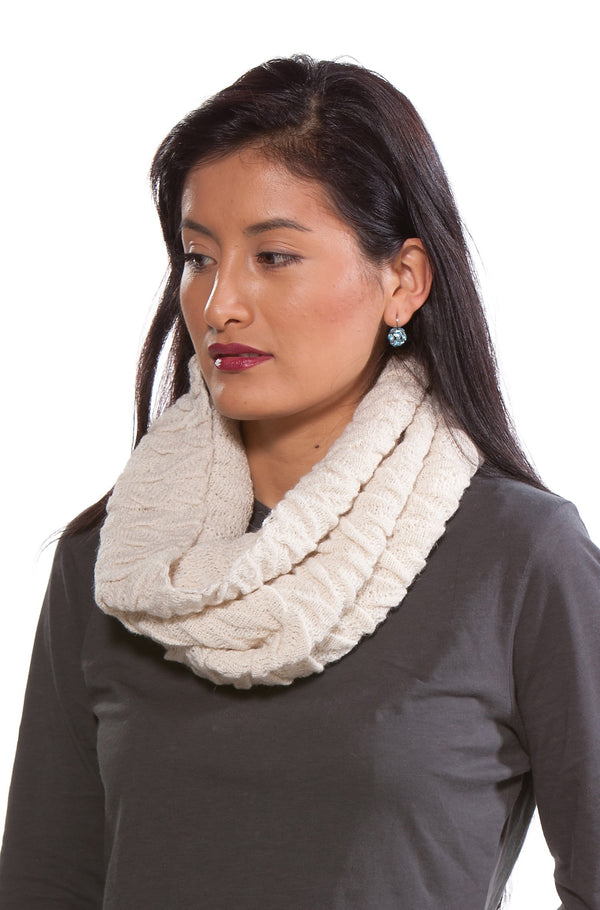 Loop BIESEN Ringschal Alpaka-Wollschal Biesenstrick