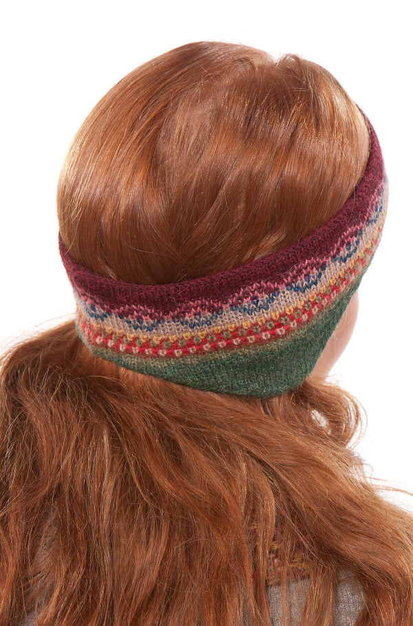 Stirnband LUNA Baby Alpaka Jacquard Strick