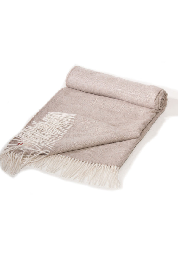 TAGES DECKE im Fischgrätmuster Baby Alpaka Decke 135*180/196cm