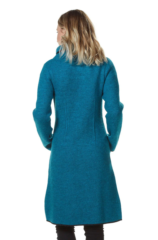 Filz-Mantel ASI gewalkt Alpaka Wolle asymmetrisch