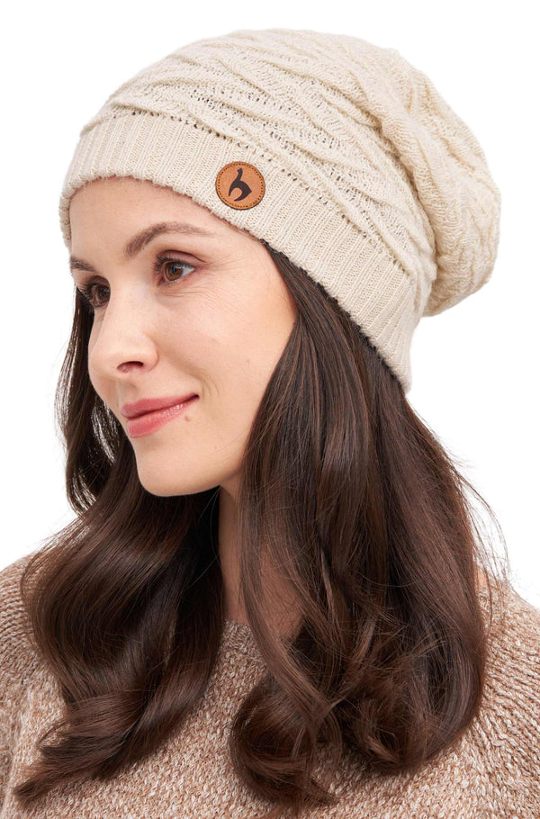 Strick-Beret BIESEN Basken-Mütze aus reinem Alpaka