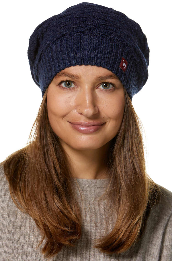 Strick-Beret BIESEN Basken-Mütze aus reinem Alpaka