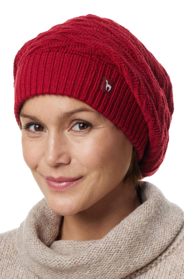 Strick-Beret BIESEN Basken-Mütze aus reinem Alpaka