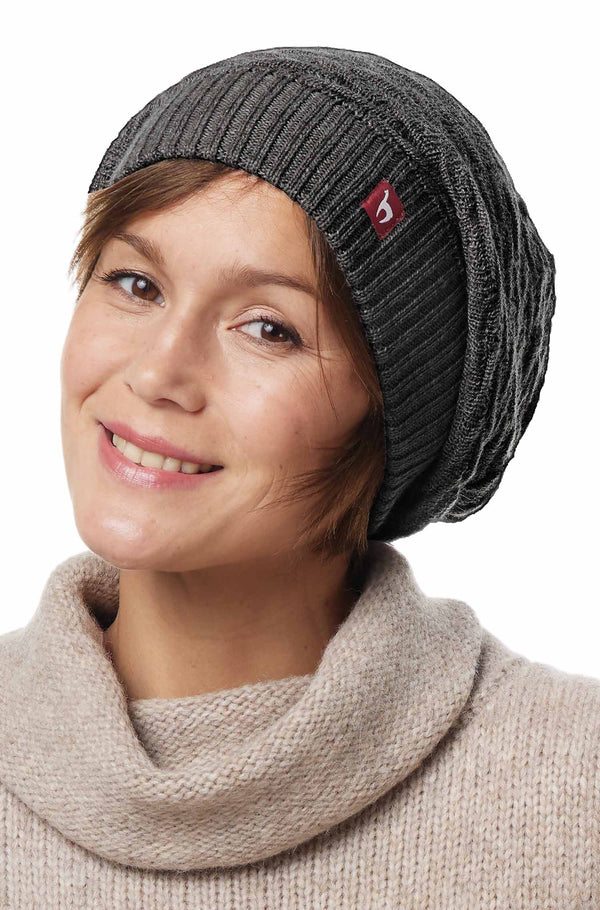 Strick-Beret BIESEN Basken-Mütze aus reinem Alpaka