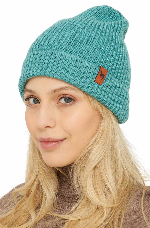 Rippenstrick-Mütze RIPP gerippte Haube unisex viele Farben