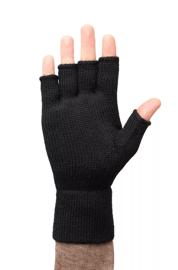 Alpaka Handschuhe HALBFINGER aus 100% Baby Alpaka