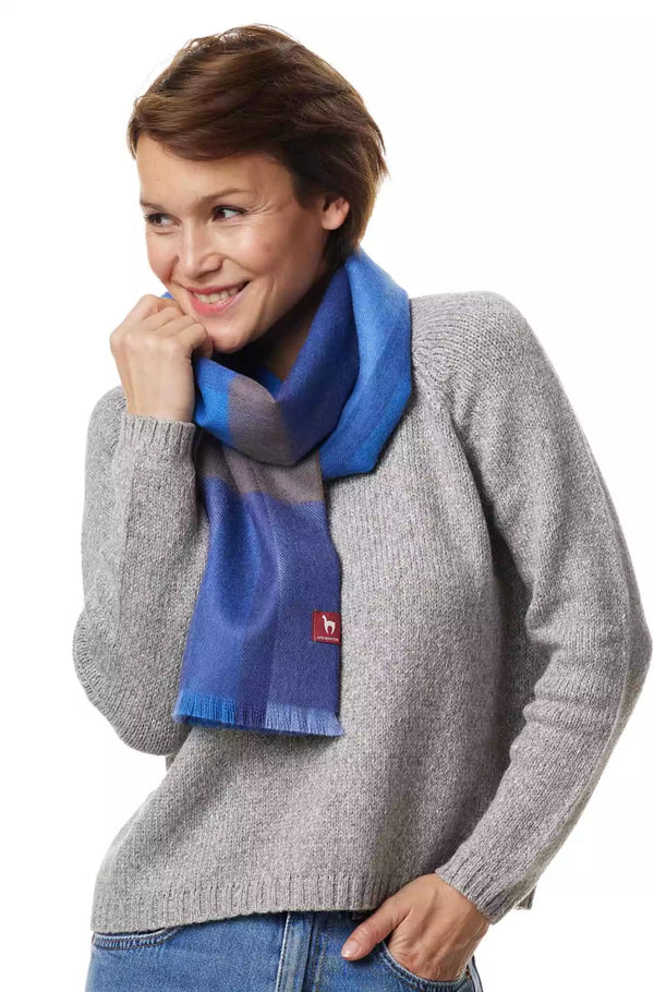 Alpaka Karo Webschal GALANO aus 100% Baby Alpaka