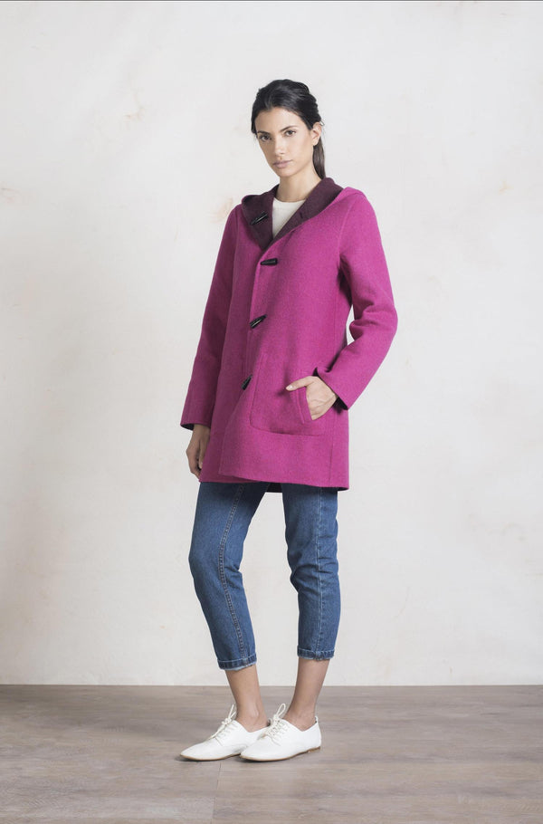 Wendbarer Alpaka Basic Kurzmantel ANASTASIA