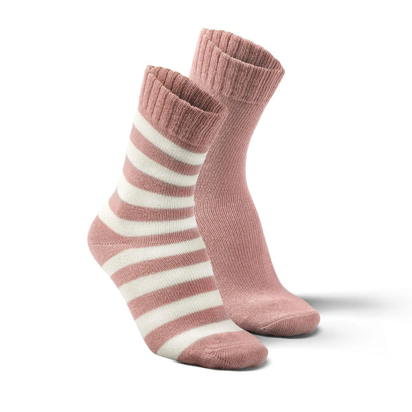 Alpaka Socken gestreift, 2er Pack
